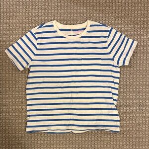 Crewcuts Blue and White Striped Tee